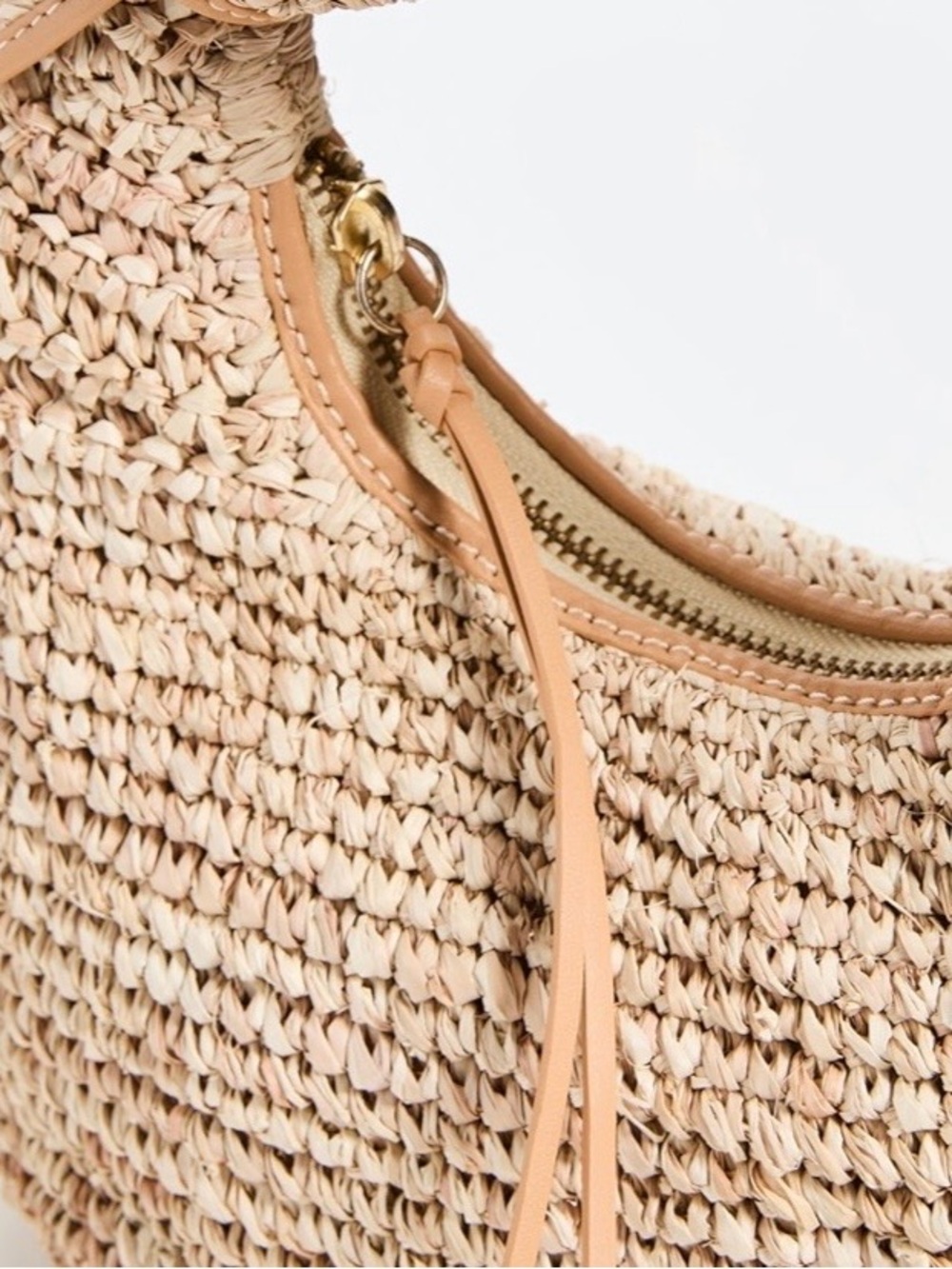NWT Poolside Josie Raffia Knot Bag - Picture 4 of 7